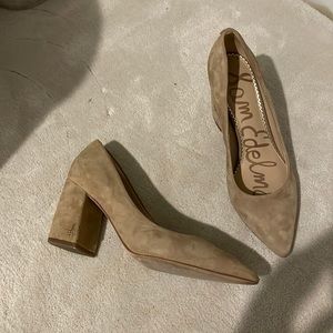 Sam Edelman Nude Block Heel 7.5